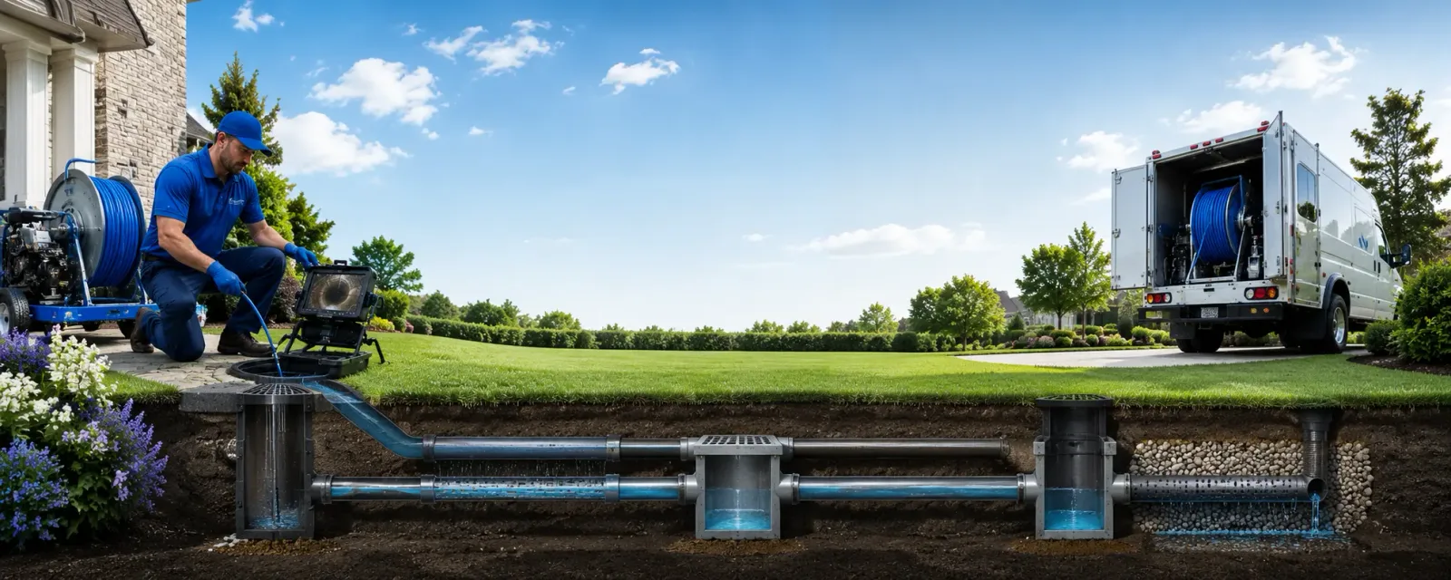 Outdoor drain cleaning information for Dixie, WV